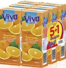 VIVA FRESH (5+1 ΔΩΡΟ)Χ250ML Φ.Χ. ΠΟΡΤΟΚΑΛΙ