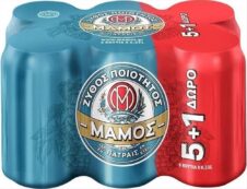 ΜΑΜΟΣ ΚΟΥΤΙ ΜΠΥΡΑ (5+1 ΔΩΡΟ Χ 330ML) x 4