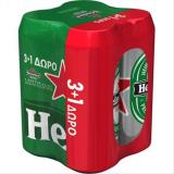 HEINEKEN ΚΟΥΤΙ ΜΠΥΡΑ (3+1 Χ 500ML) Χ 6