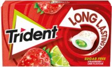 TRIDENT ΤΣΙΧΛΕΣ ΚΟΥΦΕΤΟ 16X22ΓΡ LONG LASTING STRAWBERRY & LIME