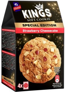 ΑΛΛΑΤΙΝΗ SOFT KINGS COOKIE 160ΓΡ STRAWBERRY CHEESECAKE
