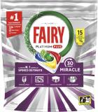 FAIRY PLATINUM PLUS 30 MINUTES MIRACLE 15 ΤΑΜΠΛΕΤΕΣ  ΛΕΜΟΝΙ